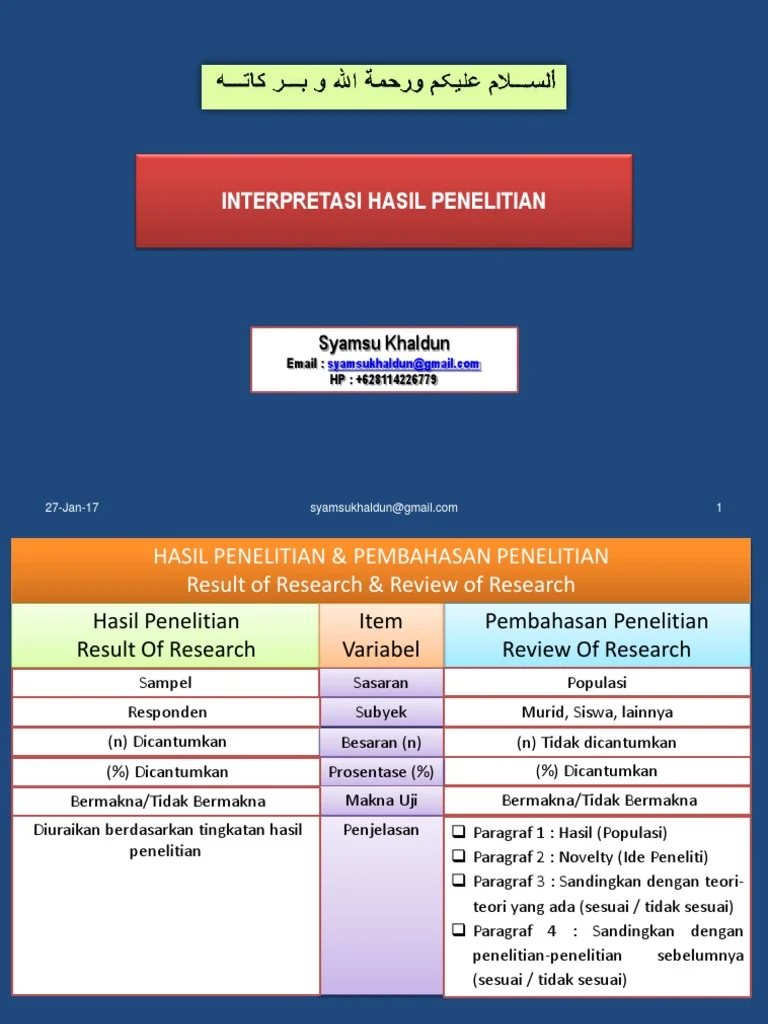 7 Interpretasi Hasil Penelitian | PDF