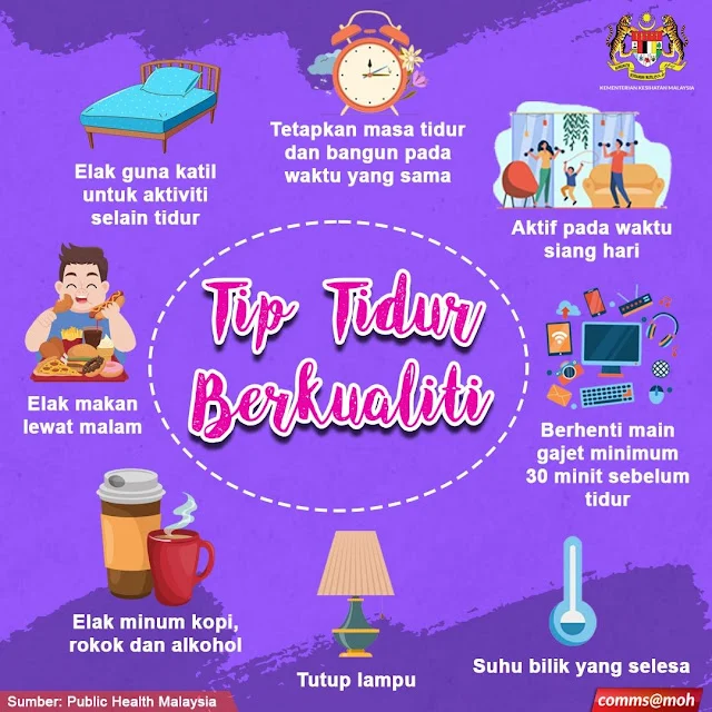 Adakah tidur anda mencukupi? Ini tips tidur yang sihat dan berkualiti