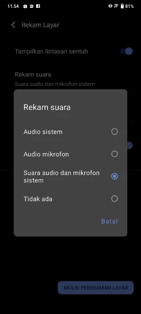 Cara Mengaktifkan Suara Rekam Layar Vivo Agar Hasilnya Maksimal