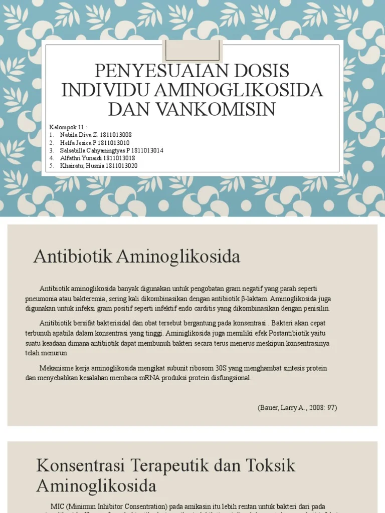 Dosis dan Pemantauan Vankomisin | PDF