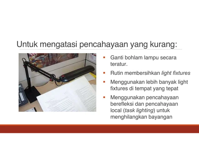 ERGONOMI - LINGKUNGAN FISIK - PENCAHAYAAN | PDF