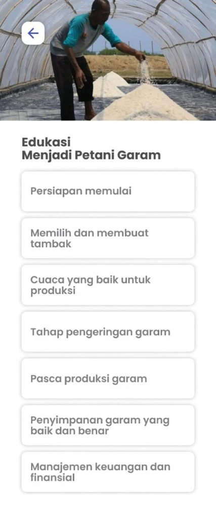 Garamin, Aplikasi Peningkatan Kualitas Pertanian Garam di Indonesia
