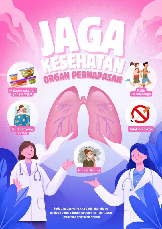 Gratis Contoh Poster Kesehatan Informatif - Canva