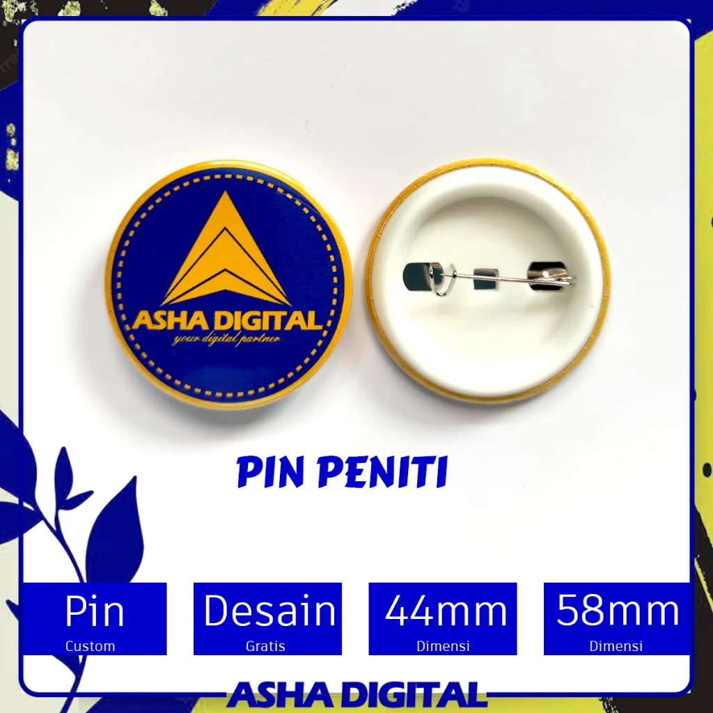 Jual Pin Peniti | Cetak Pin Bross | Ganci Custom Desain | Pin Peniti