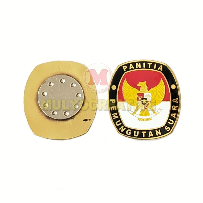 Jual Pin PPS Pin Bros Panitia Pemungutan Suara Pin KPU PPS Logam