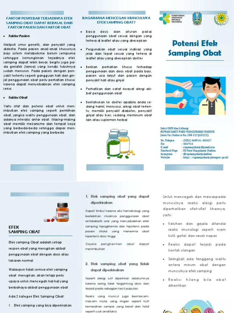 Leaflet Potensi Efek Samping Obat | PDF