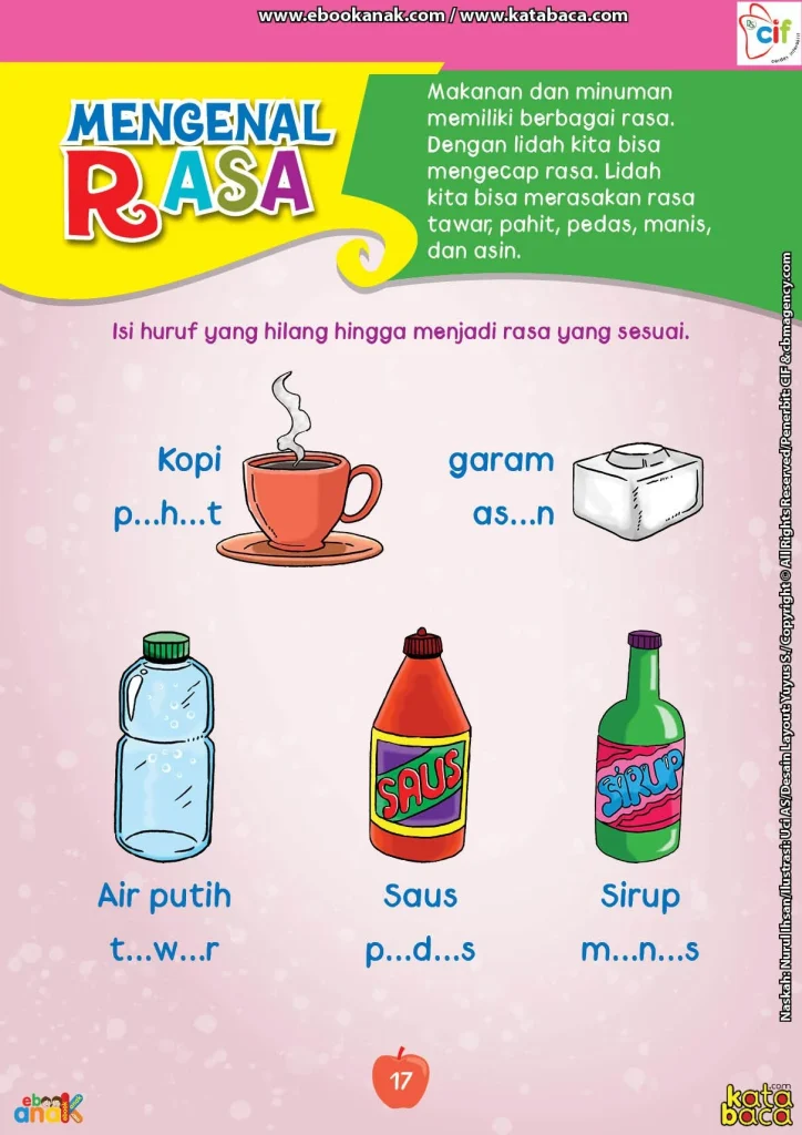 Mengenal Berbagai Rasa: Pahit, Tawar, Asin, Manis, Pedas | Pembelajaran