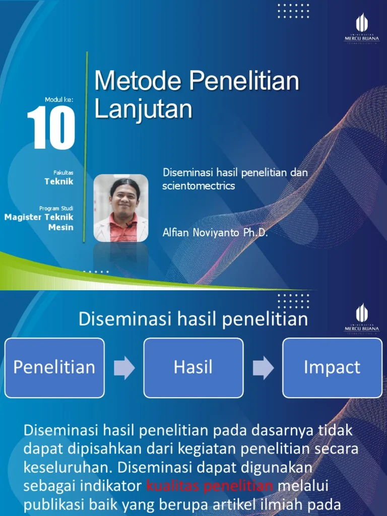 Metode Penelitian Lanjutan 10 | PDF | Academic Publishing | Bibliography