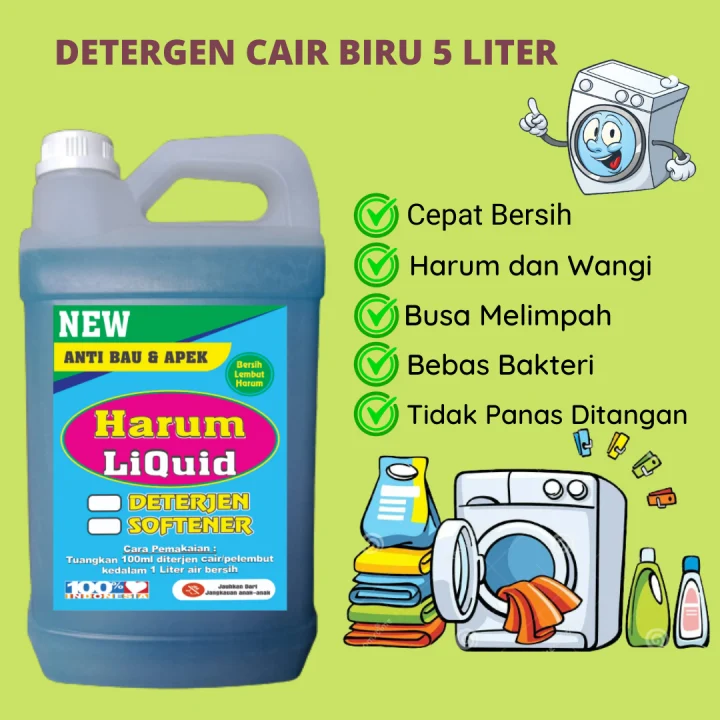 NEW!!! Deterjen cair 5 liter blue | Lazada Indonesia