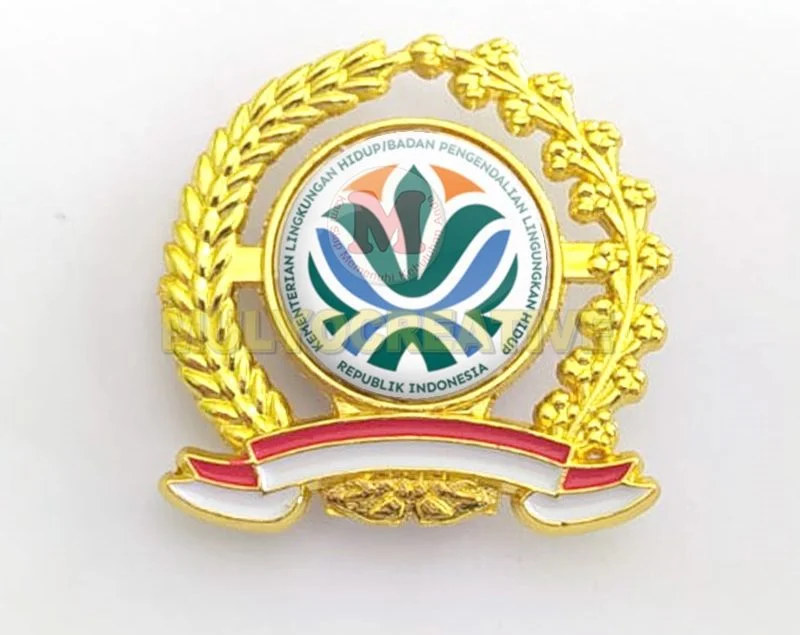 Order Pin Bros Logam Kuningan Logo Kementerian Lingkungan Hidup – pesan