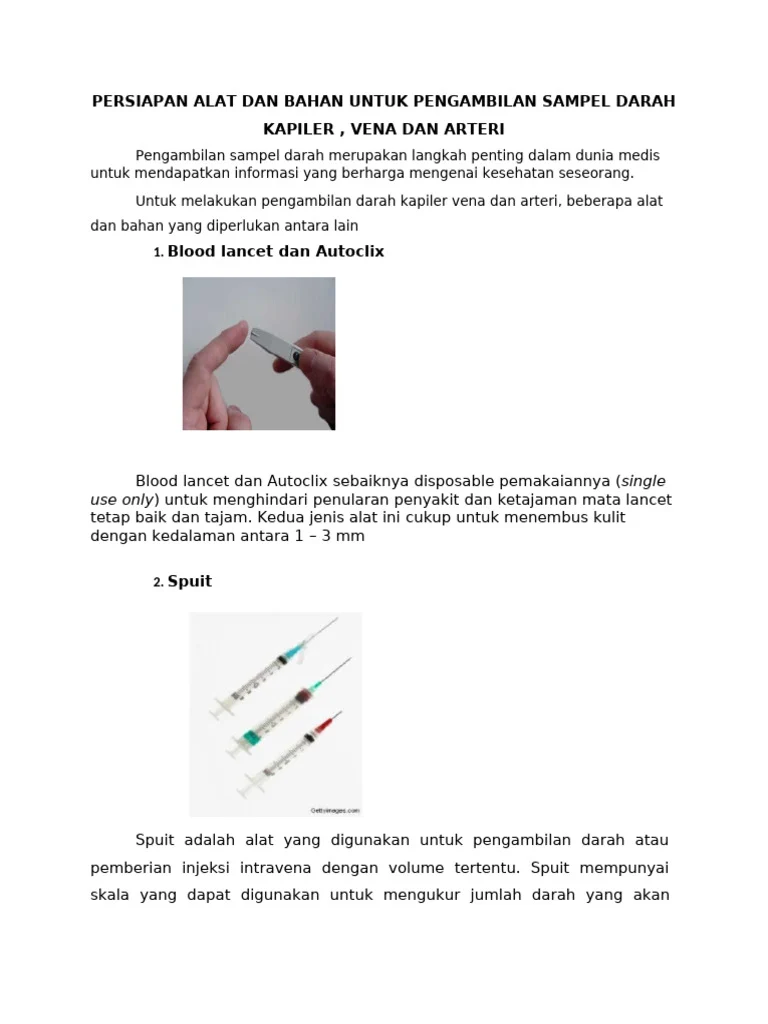 persiapan alat dan bahan | PDF