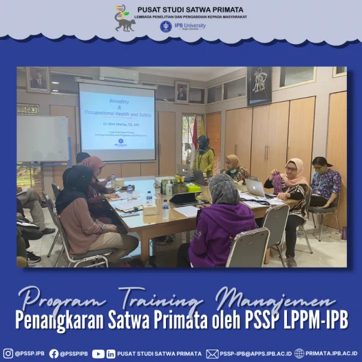 Program Training Manajemen Penangkaran Satwa Primata oleh PSSP LPPM-IPB