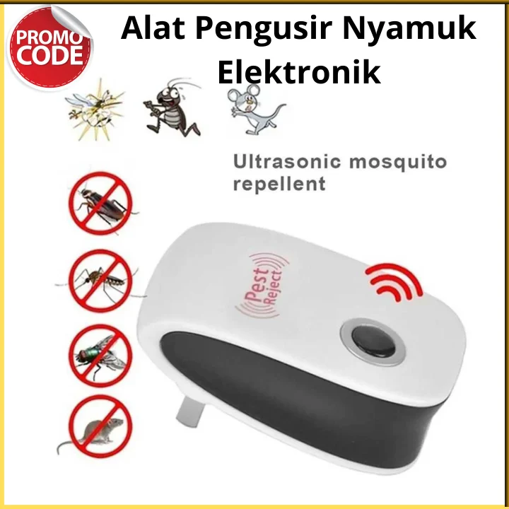 PROMO Alat Pengusir Nyamuk Elektronik Anti Mosquito Ultrasonic Pest