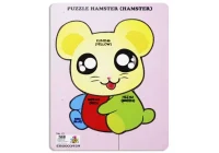 Promo Puzzle Edukasi Anak / Puzzle Kayu / Puzzle Anak Hamster Kelinci