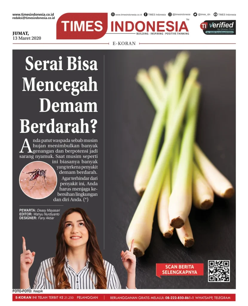 Serai Bisa Mencegah Demam Berdarah, Benarkah? - TIMES Indonesia