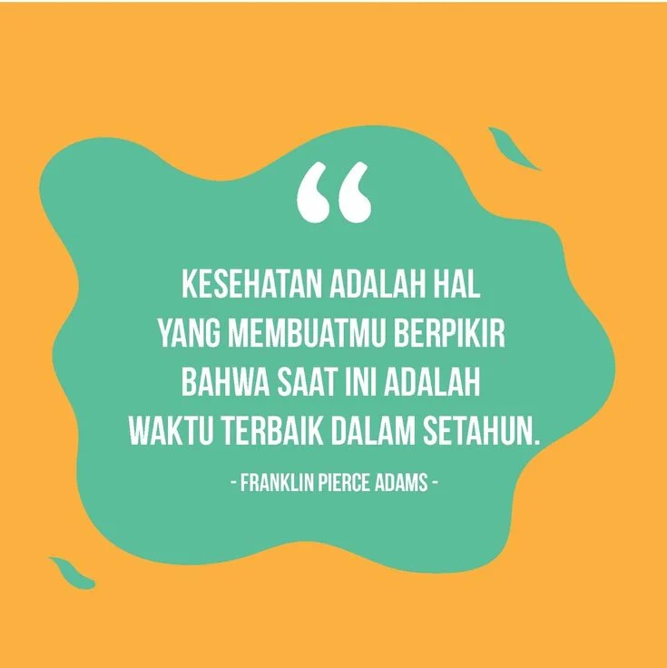 Jangan lupa untuk selalu menjaga kesehatan ya, untuk kebahagiaan tentu