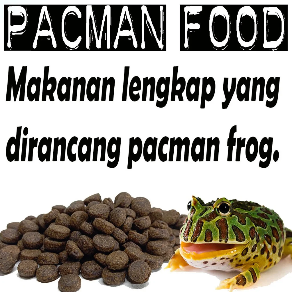 Jual 250GR PACMAN FOOD PELET MAKANAN KODOK KATAK PIXIE FROG REPTILE