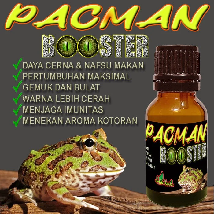 Jual PACMAN BOOSTER OBAT SUPLEMEN PENAMBAH NAFSU MAKAN PACMAN FROG
