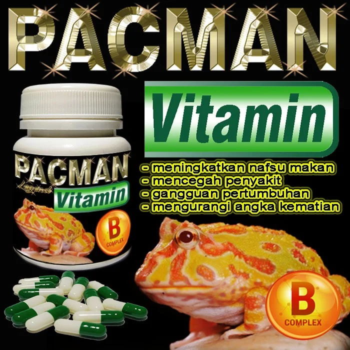 Jual PACMAN VITAMIN BUBUK KAPSUL SUPLEMEN KESEHATAN HEWAN PACMAN